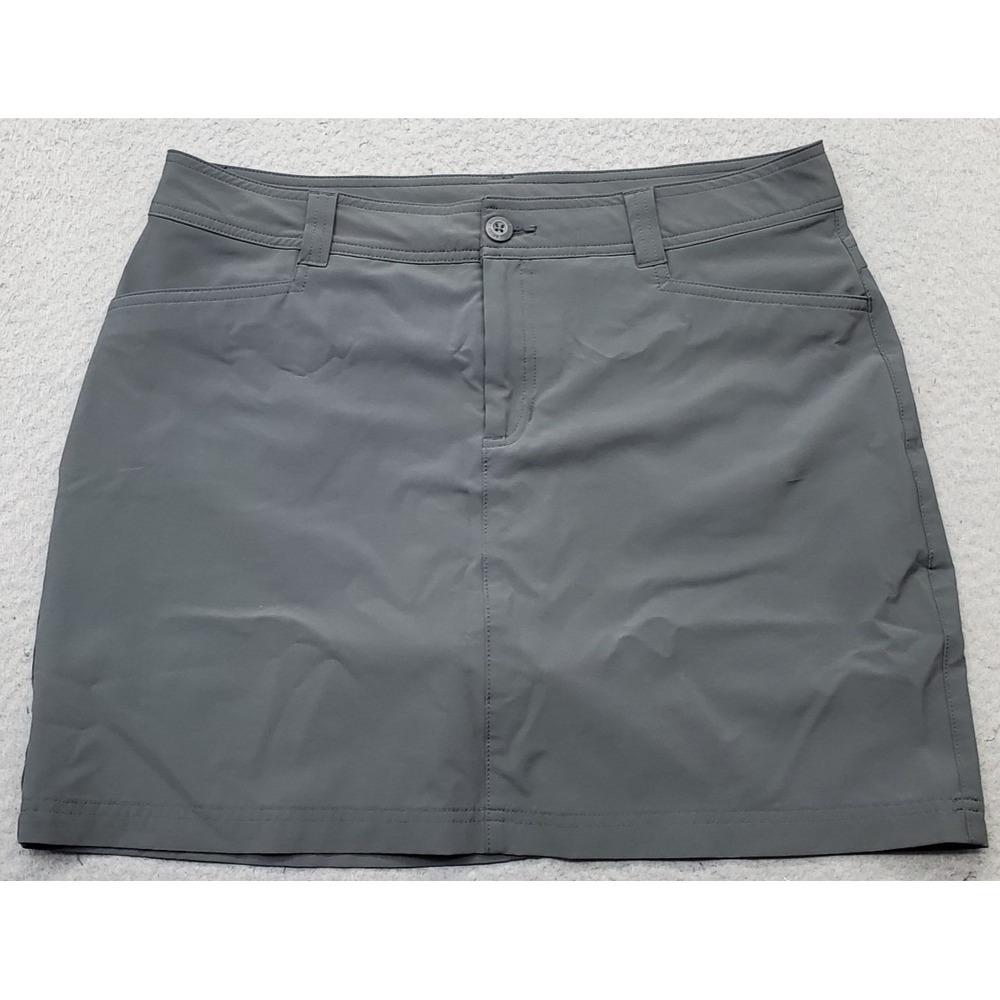 Eddie Bauer Adventurer 2.0 Golf Skort Womens 10 Gray Hiking Athletic Performance
